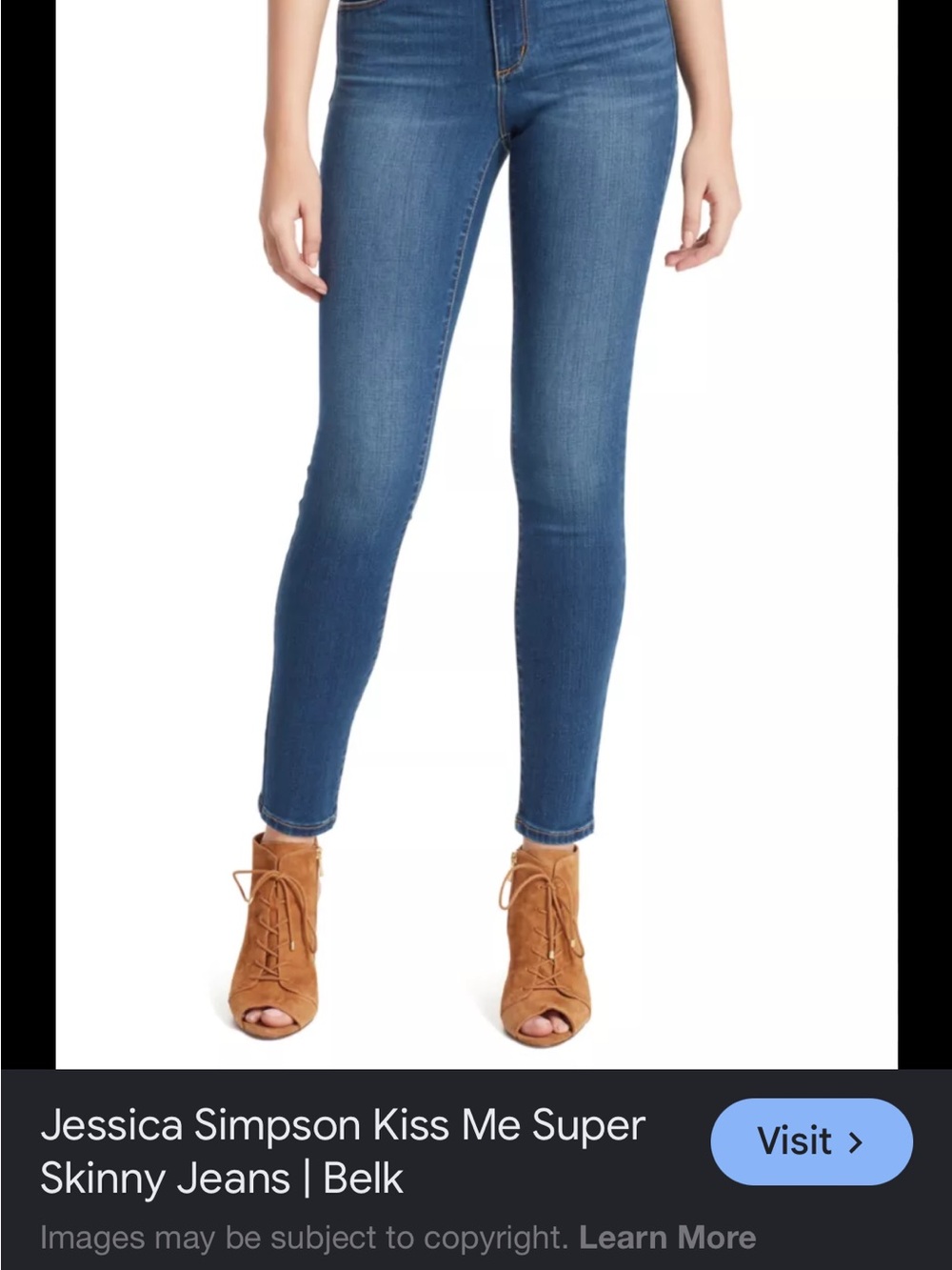Jessica Simpson kiss me skinny kids jeans. Medium wash stretchy. Size 12 EUC
